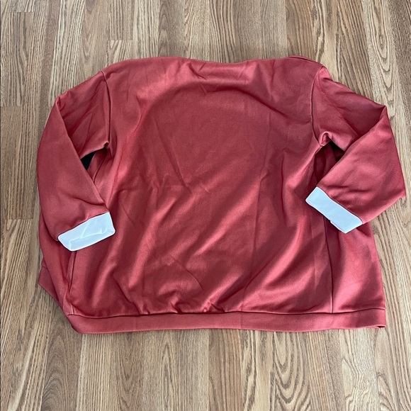 Red Cardigan with Black Cat Design - Picture 7 of 7